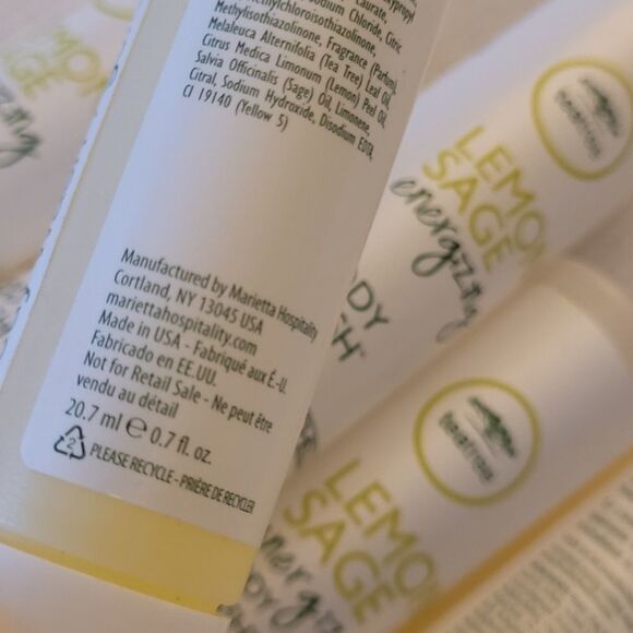 8 PAUL MITCHELL Lemon Sage energizing tea tree BODY WASH travel gym bag size - Picture 4 of 7